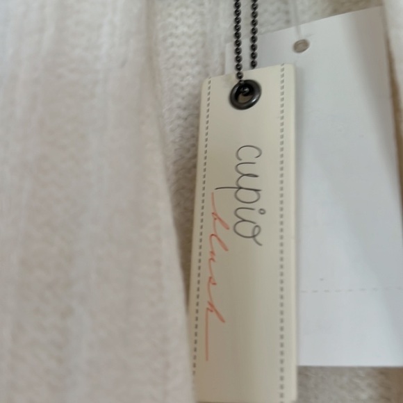 Cupio Wide Collar Cable Knit cardigan Sweater XL - Picture 9 of 11